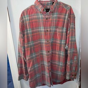 BASIC OPTIONS salmon flannel size L